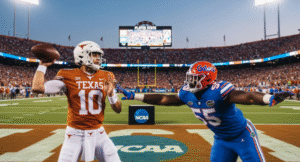 Texas Longhorns Football vs Florida Gators Football Match Player Stats