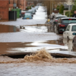 Glasgow water main break shettleston road