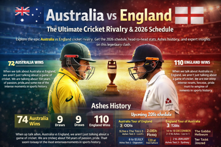 Australia vs England: The Ultimate Cricket Rivalry & 2026 Schedule